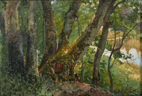 Крыжицкий Константин Яковлевич. Этюд. Лесной пейзаж